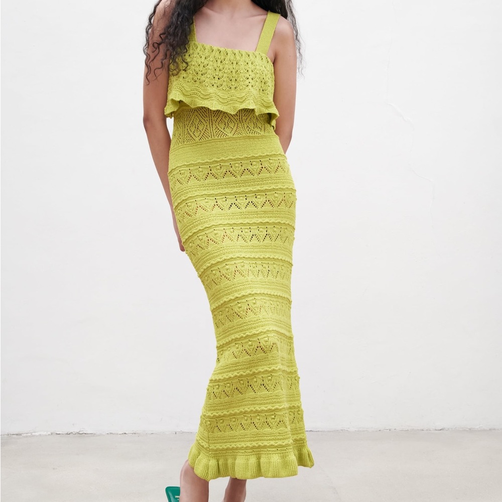 Knit long dress